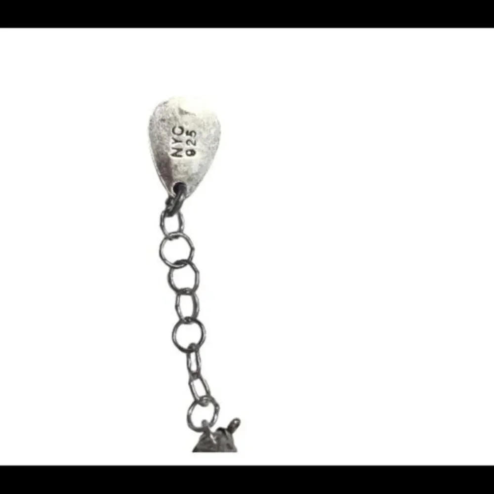 Sterling and Pave CZ Gypsy Finger Bracelet NWT